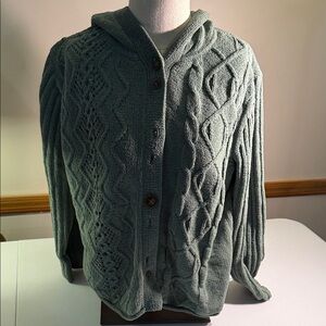 J. Jill Sage Green Textured Sweater